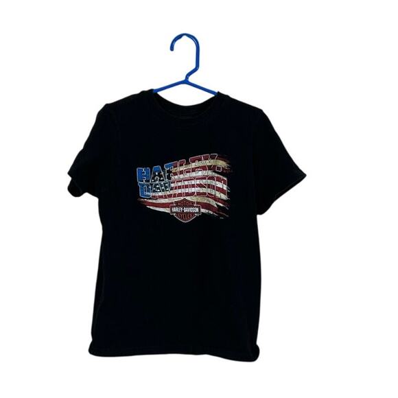 Harley-Davidson Black Youth Baldwin Park Tee size S - Picture 1 of 9